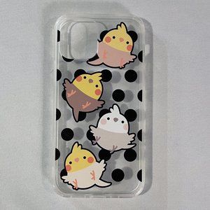 iPhone 12 Pro Polka Dot Cockatiel Bird Phone Case
